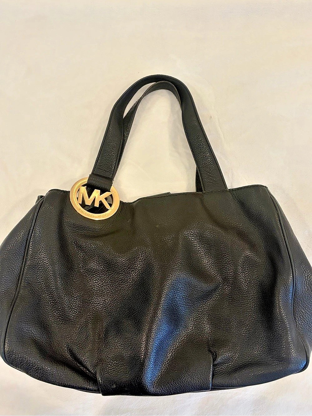 Michael Kors Medium East West Ring Tote Black Shoulder Bag